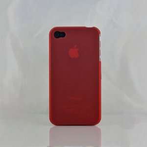  Red Hard Ultra Thin Back Case Cover For iPhone 4 4G 4S 