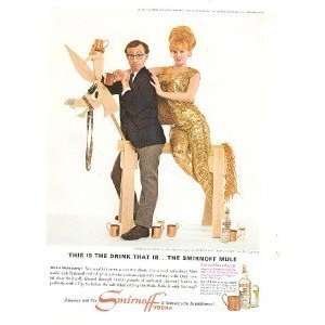  1966 Smirnoff Vodka Advertisement Actor Woody Allen 