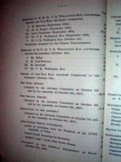 1937 China Japan War Docs , League of Nations  