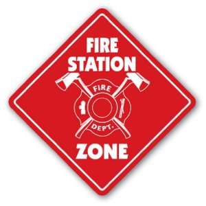   STATION ZONE Sign xing gift novelty chief fighter truck ladder hose
