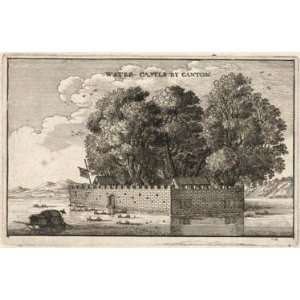   Stickers Wenceslaus Hollar   Water castle at Canton