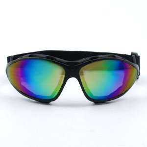  Lightweight Black Frame Tinted Lens UV Eye Protect ATV 