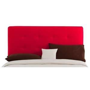  Double Button Tufted Headboard in Red Size Twin 