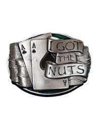 Got The Nuts Belt Buckle Poker Chips Gambling