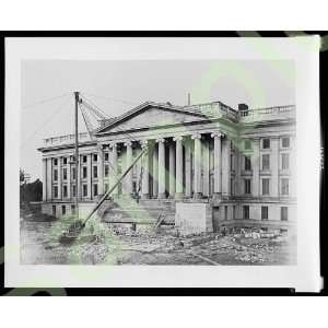 United States Treasury Building Construction in 1859 