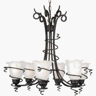  Unique Design 4446 54 Empire Chandelier  Distressed Iron 