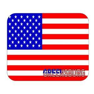  US Flag   Greensburg, Indiana (IN) Mouse Pad Everything 