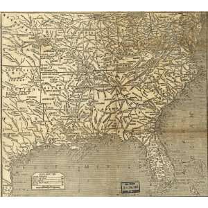  Civil War Map Our naval and military operations at a 