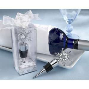 Favors & Gifts by Kateaspen  48 Of Snowflake Bottle Stopper in 