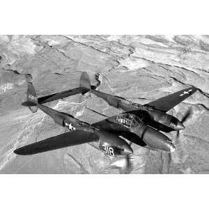  Lockheed P 38 Lightning Aircraft WWII 8x12 Silver Halide 