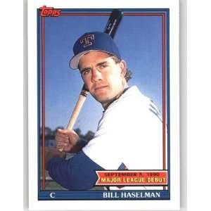  1991 Topps Debut 90 #65 Bill Haselman   Texas Rangers 