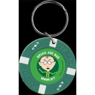  Drugs are Bad Poker Chip Keychain by South Park Sports 