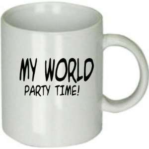  My World Party Time Custom Coffee Cup 