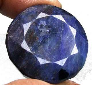 151.50 CT NATURAL UNTREATED UNHEATED BLUE SAPPHIRE ROUND SHAPED 
