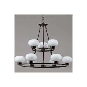  29474   Atomique 9 Light 2 Tier Chandelier   Chandeliers 