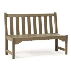 Casual Living Classic Recycled Plastic Park Bench   Armless Straight 