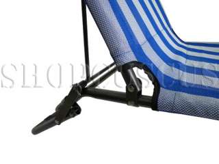 New Steel High Back Beach Chair Three Position Adjustable with Free 