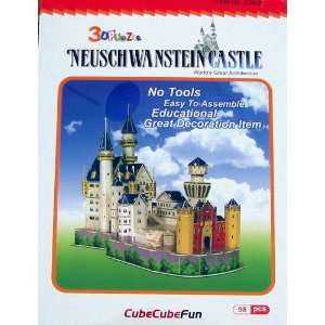  Neuschwanstein Castle 98pc. 3D Puzzle Toys & Games