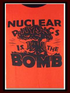 Fun anti atomic nuclear bomb green enviroment shirt M  