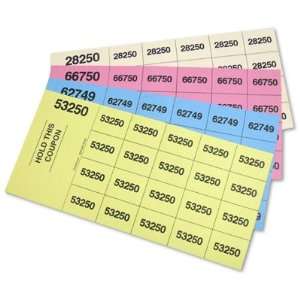  Auction Tickets   500 Sheets   Yellow