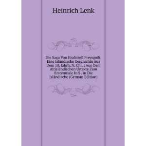   InS . in Die IslÃ¤ndische (German Edition) Heinrich Lenk Books