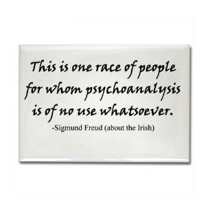  Freud and the Irish Funny Rectangle Magnet by  