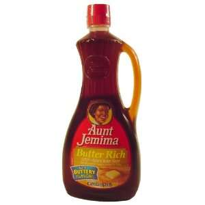 Aunt Jemima Butter Syrup   Rich 24 oz  Grocery & Gourmet 