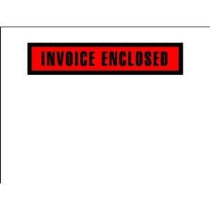   Red Invoice Enclosed Packing List Envelopes