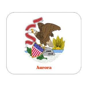  US State Flag   Aurora, Illinois (IL) Mouse Pad 
