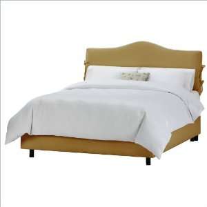  King Skyline Shantung Aztec Slipcover Upholstered Bed 