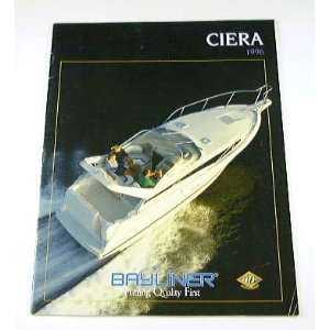  1996 96 Bayliner CIERA Boat BROCHURE 2858 2655 2452 