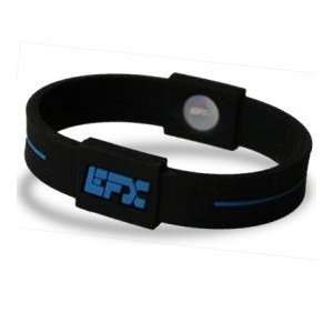  EFX Silicone Sport Bracelet Wristband Black with Blue   8 