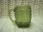 Vintage Green Mini Barrel Shot Glass Mug Toothpick Holder