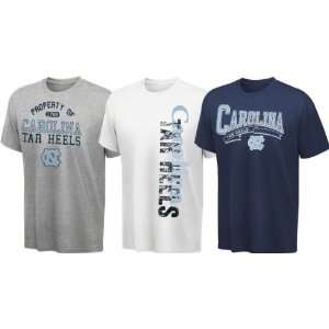  North Carolina Tar Heels Cube T Shirt 3 Pack Sports 