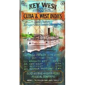  Vintage Beach Signs   Key West Charters