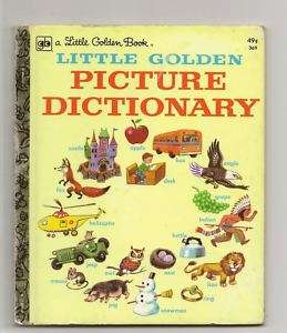 Little Golden Picture Dictionary Tibor Gergely Vtg 1977  