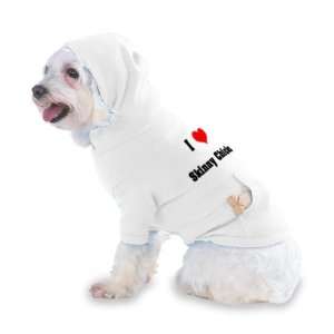 /Heart Skinny Chicks Hooded (Hoody) T Shirt with pocket for your Dog 