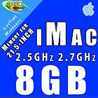 8GB RAM 2x 4GB Memory 4 APPLE iMac MC510LL/A 27 Inch
