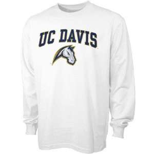 UC Davis Aggies Youth White Bare Essentials Long Sleeve T shirt