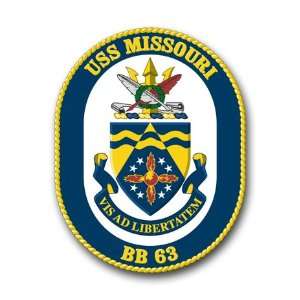  US Navy Ship USS Missouri BB 63 Decal Sticker 5.5 