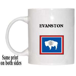    US State Flag   EVANSTON, Wyoming (WY) Mug 