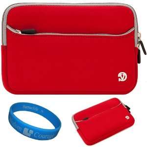  Laptop Sleeve with Exterior Accessory Pocket Red Case for ASUS U31JG 