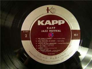 33 LP Jazz Festival Special Sampler Kapp KS 1  