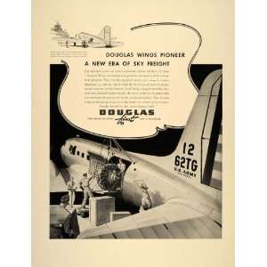   Ad Douglas DC 3 C 47 U.S. Army Air Corps Cargo WW2   Original Print Ad