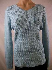 New Womens KAREN SCOTT Iced Aqua Marled Sweater X Large  