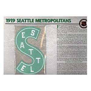  NHL 1919 Seattle Metropolitans Official Patch on Team 
