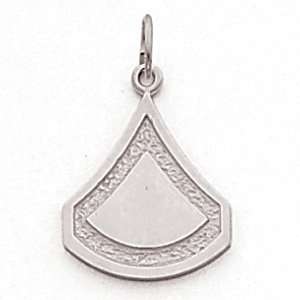  3/4in US Army PFC Pendant   Sterling Silver Jewelry