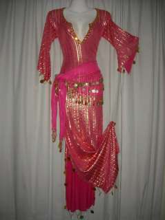 Egyption BELLY DANCE DRESS Galabeya ABAYA Costume+gift  