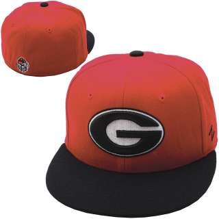 Zephyr Georgia Bulldogs Slider 2 Tone Fitted Hat  