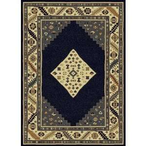  Italia Idan Navy Southwestern Rug Color Navy, Size 79 